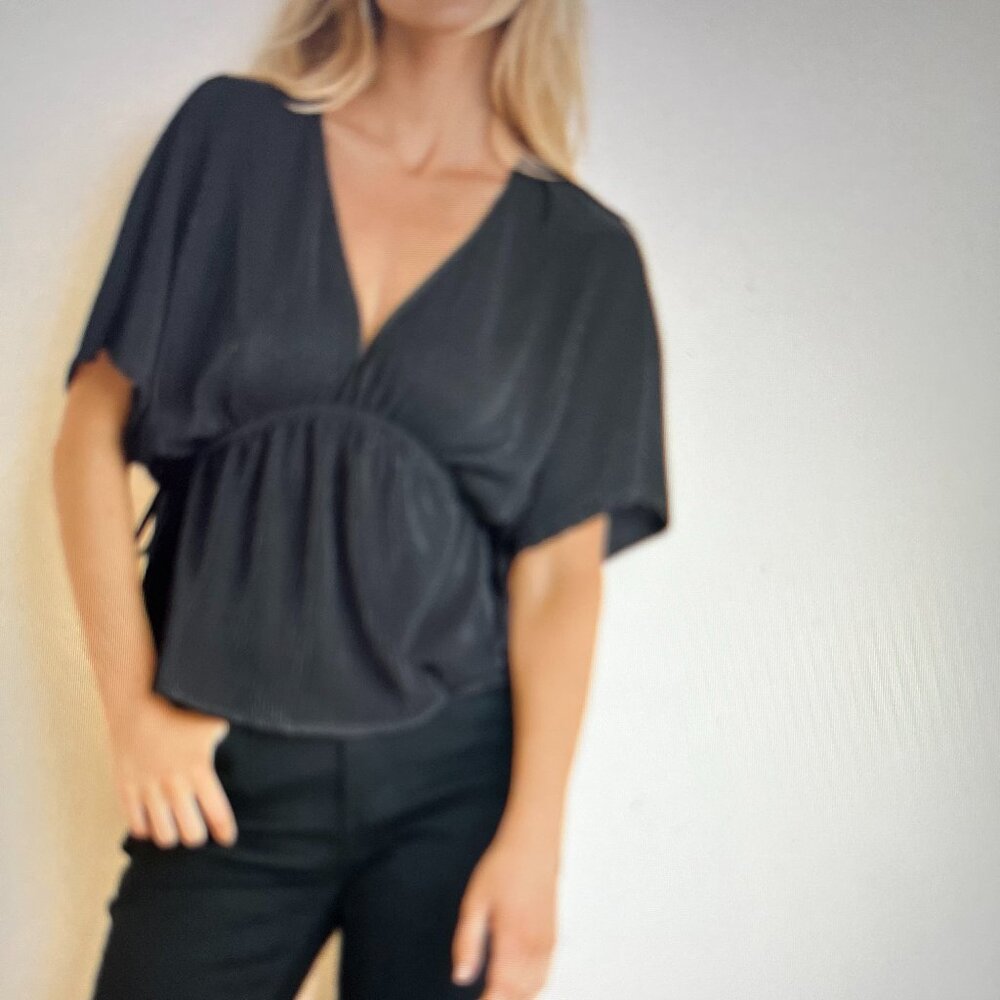 Short, Dolman Sleeve Blouse